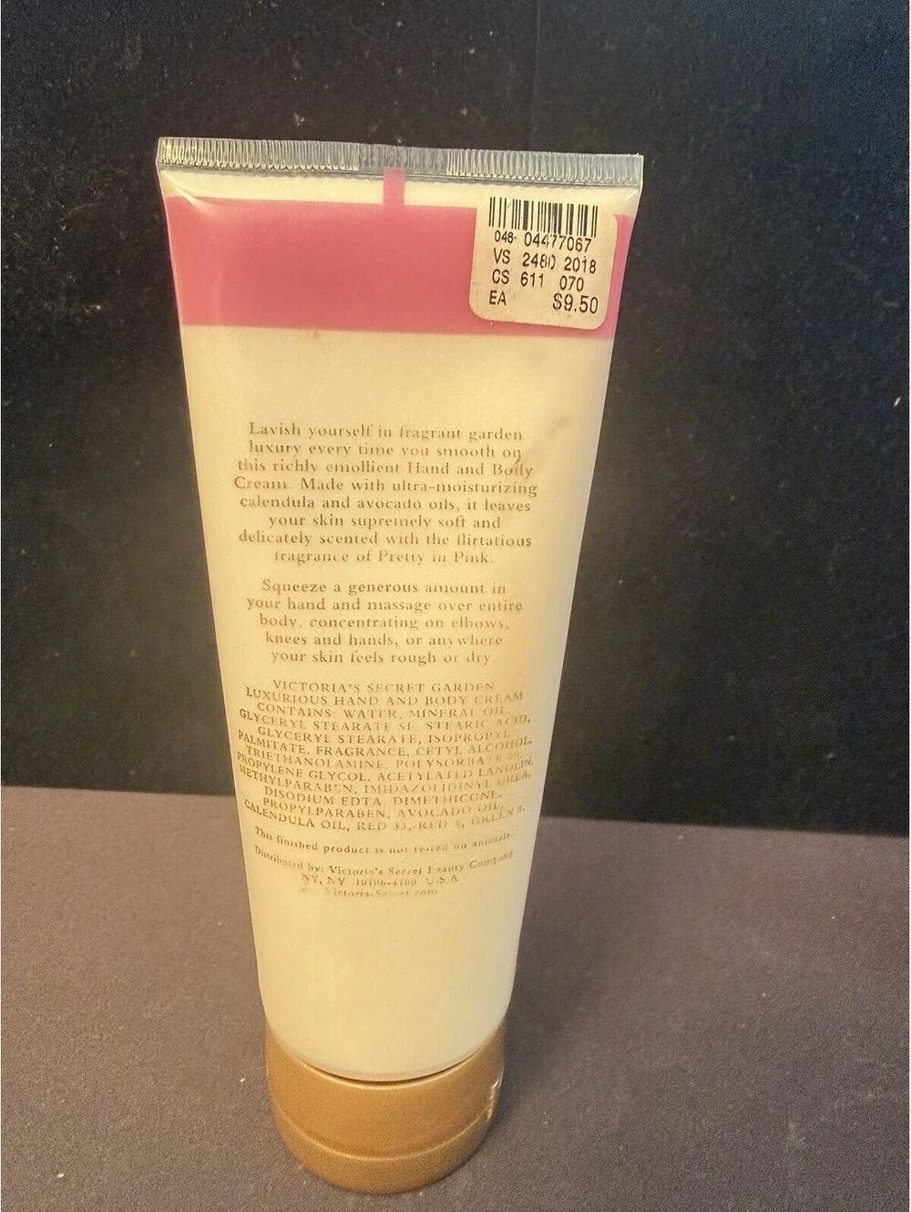 Victoria's Secret Garden Luxurious Hand and Body Cream PRETTY IN PINK 7.25 Rare